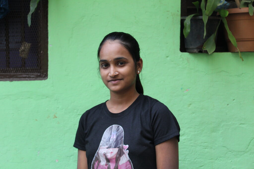 Sangeetha Embracing Courage, Empowered by the Community Center's Support.